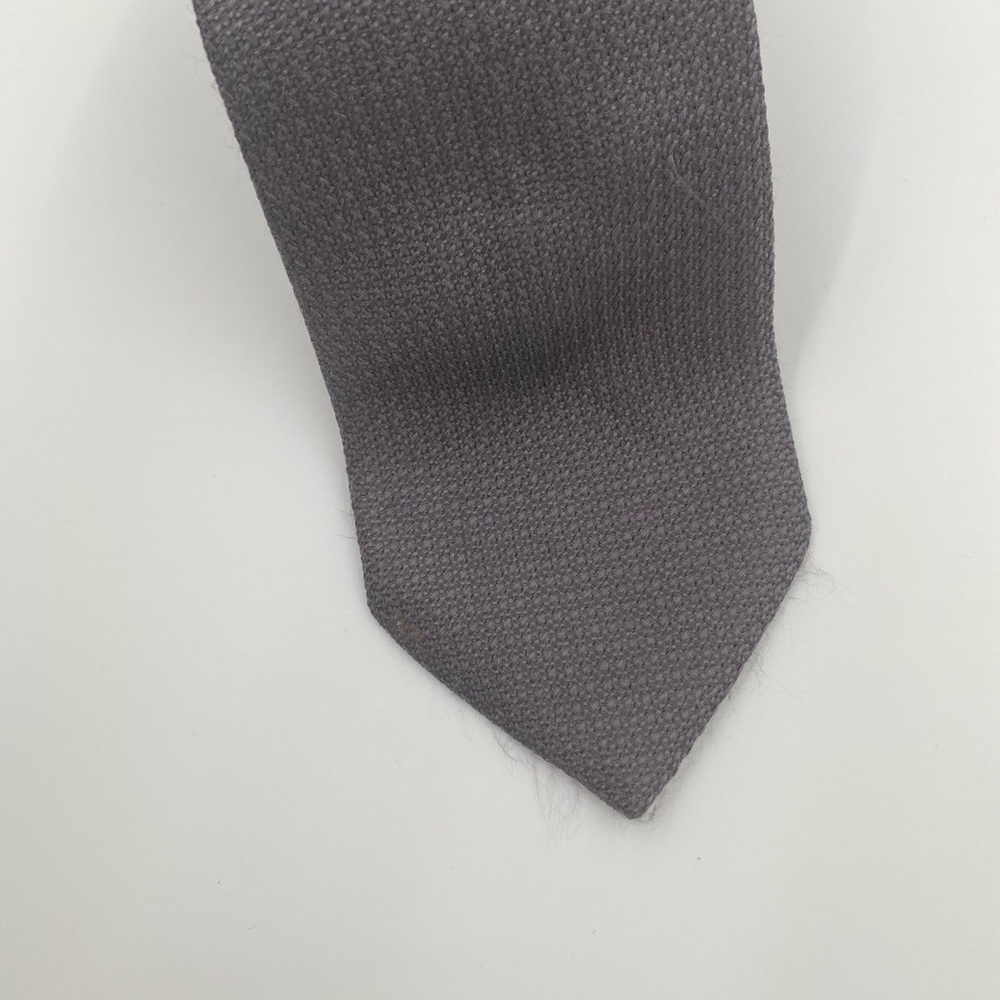 Lario Elegant Gray Men's Tie Tear in the back